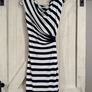 Ralph Lauren Navy and White Dress